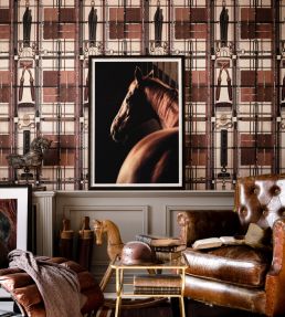 Harnessmaker's Atelier Room Wallpaper 2 - Brown