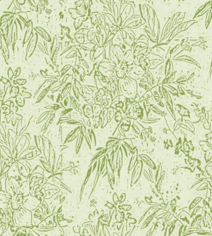 Cherry Orchard Wallpaper - Green