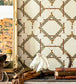 Decorative Harness Room Wallpaper 2 - Cream