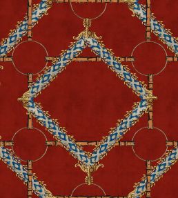 Decorative Harness Wallpaper - Red