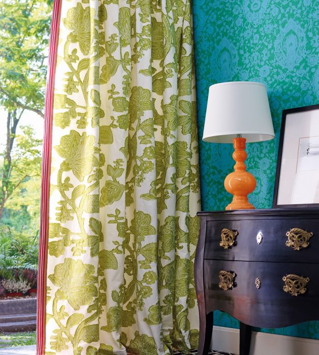 Agra Room Wallpaper - Teal