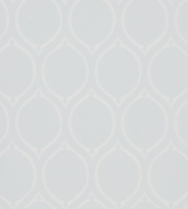 Ogee Wallpaper - Silver 