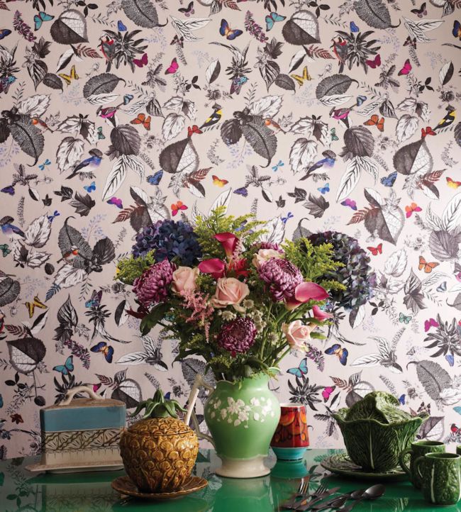 Bird Song Room Wallpaper 2 - Multicolor