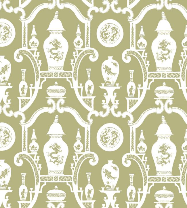 Cathay Wallpaper - Green