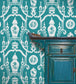 Cathay Room Wallpaper - Teal