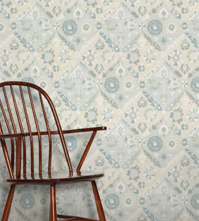 Cornucopia Room Wallpaper - Blue