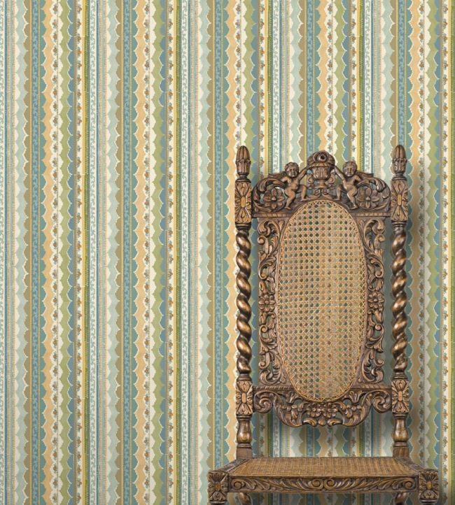 Simla Room Wallpaper - Green