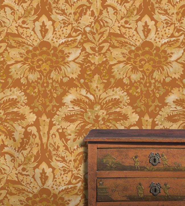 Venezia Room Wallpaper - Orange